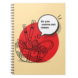 Cuaderno Cute Kawaii Ramen - Divertida Comida Japonesa