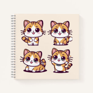 Cuaderno Cute Kawaii se posa