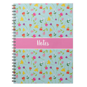 Cuaderno Cute Kids Floral 'Notes' portátil personalizado