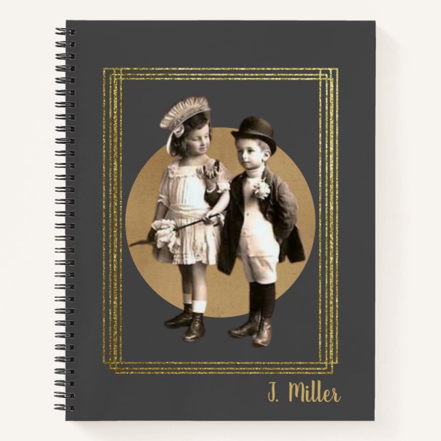 Cuaderno Cute Kids Vintage Framed Photo Cutout (Anverso)