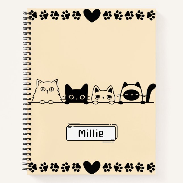 Cuaderno Cute Kitty Notebook (Anverso)