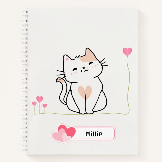 Cuaderno Cute Kitty Notebook (Anverso)
