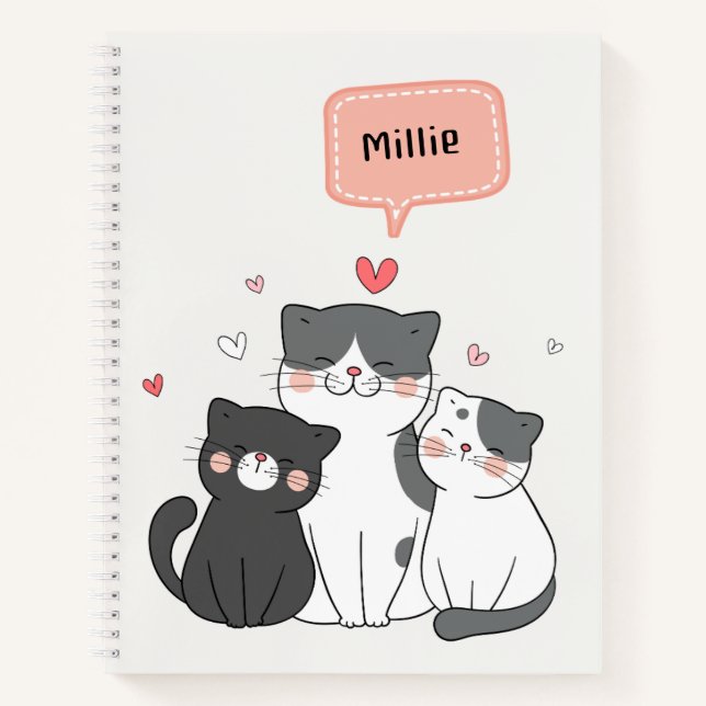Cuaderno Cute Kitty Notebook (Anverso)