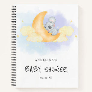 Cuaderno Cute Koala Baby Shower Gift List
