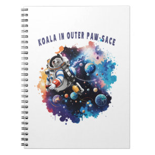 Cuaderno Cute Koala en el espacio peatonal exterior, astron