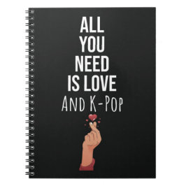 Cuaderno Cute Kpop Gift Ideas Lover Finger Heart