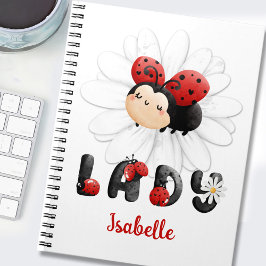 Cuaderno Cute Ladybug Personalizado Chica Notebook