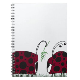 Cuaderno Cute Ladybugs Y Mistletoe