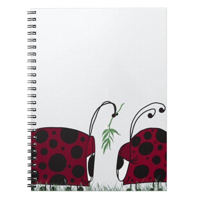 Cuaderno Cute Ladybugs Y Mistletoe (Frente)