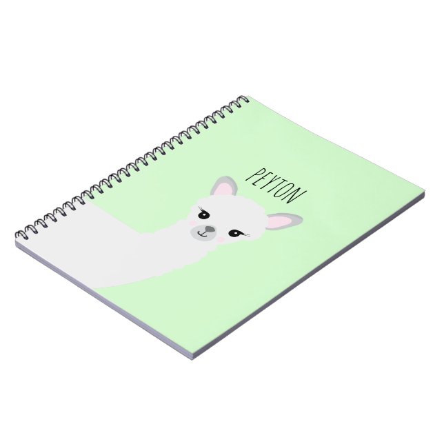 Cuaderno Cute Lama Espiral de foto portátil (Lado Izquierdo)