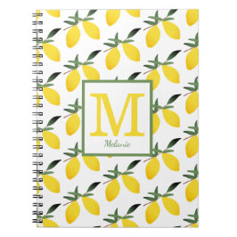 Cuaderno Cute Lemon Monograma Bloc de notas