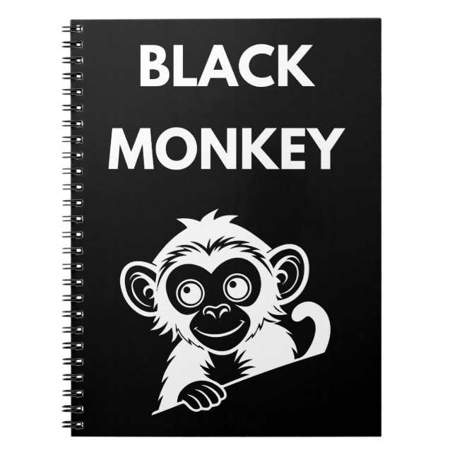 Cuaderno Cute Little Black Monkey (Frente)