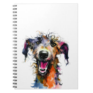 Cuaderno Cute Lurcher | Diseño colorido de los grabadores