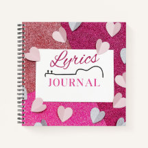 Cute Lyrics Journal para compositores y amantes de