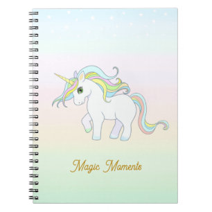 Cuaderno Cute Magic Unicorn en Colores Pastel