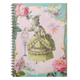 Cuaderno Cute Marie Antoinette - Portátil / 6.5x8.75