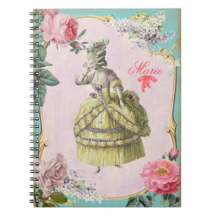 Cuaderno Cute Marie Antoinette - Portátil / 6.5x8.75