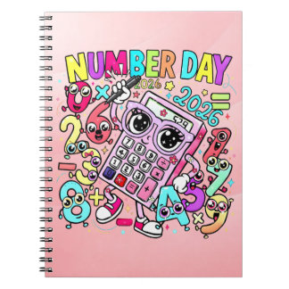 Cuaderno Cute Maths Number Day Notebook for Primary School