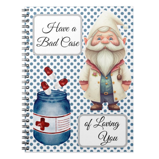 Cuaderno Cute Médica Gnome (Frente)
