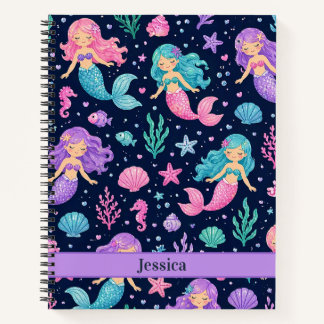 Cuaderno Cute Mermaid Pattern