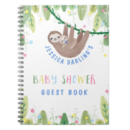 Cuaderno Cute Mom and Baby Boy Slote Guest Book