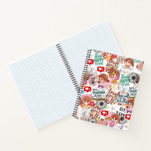 Cuaderno Cute Motivational – Positive Quote Kawaii  (Interior)