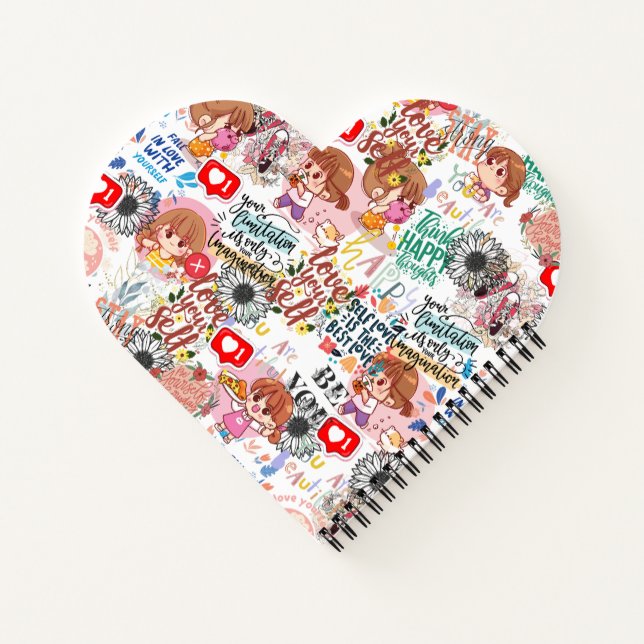 Cuaderno Cute Motivational – Positive Quote Kawaii  (Reverso)