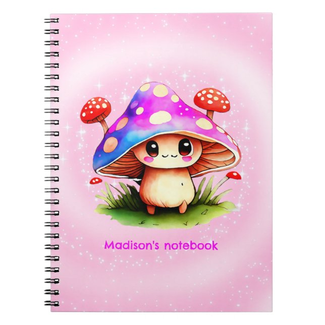 Cuaderno Cute Mushroom (Frente)