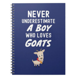 Cuaderno Cute Navy Blue Goat Gifts For Baby Boys Farmer 