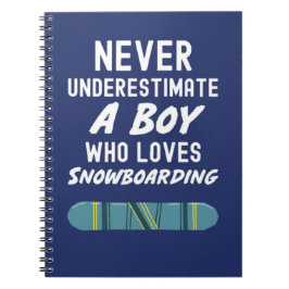 Cuaderno Cute Navy Blue Snowboarding Gifts For Baby Boys