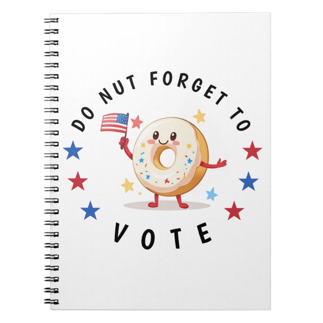 Cuaderno Cute no se olvide de votar - Elecciones en Estados (Frente)
