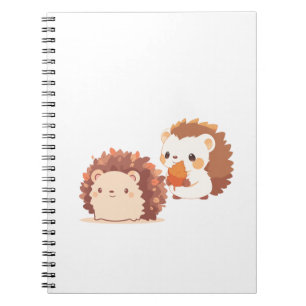 Cuaderno Cute Otoño Hedgehogs - Kawaii Caen Animales Forest