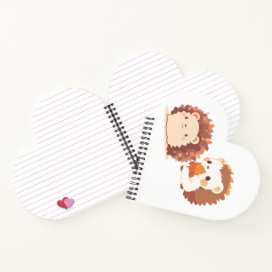 Cuaderno Cute Otoño Hedgehogs - Kawaii Caen Animales Forest