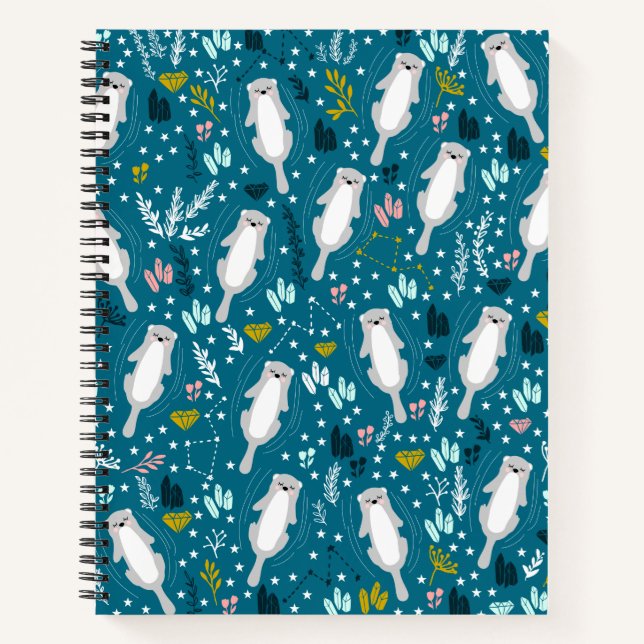 Cuaderno Cute Otters Notebook (Anverso)