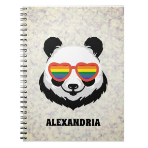 Cuaderno Cute Panda Bear Arcoiris LGBTQ