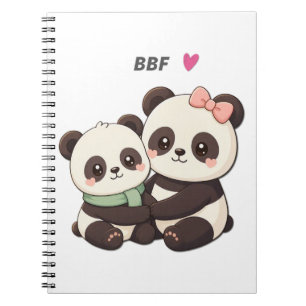 Cuaderno Cute Panda BFF – Best Friends Notebook