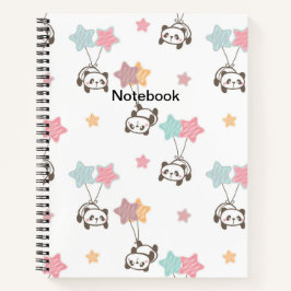 Cuaderno Cute Panda White Notebook