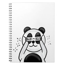 Cuaderno Cute Panda With Glasses