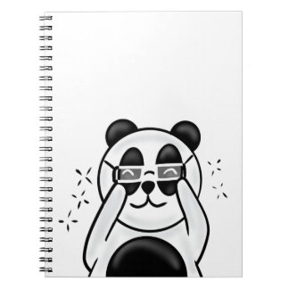 Cuaderno Cute Panda With Glasses