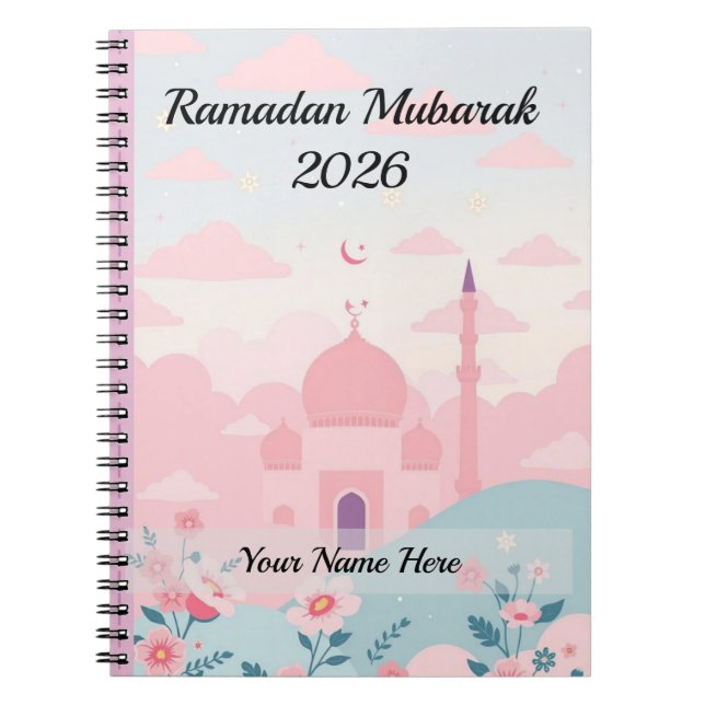 Cuaderno Cute Pastel Pink Ramadan (Frente)