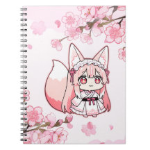 Cute Pastel Rosa Chibi FoxGirl 