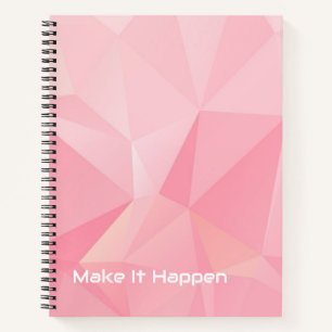 Cuaderno Cute Pastel Rosa Haz que Sucedan