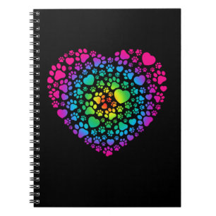 Cuaderno Cute Paw Heart Love Animals