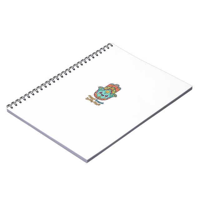 Cuaderno Cute pegatina de mano de Hamsa marroquí Kawaii (Lado Izquierdo)