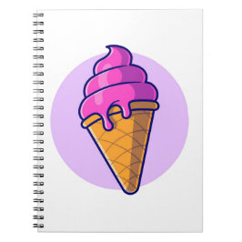 Cuaderno Cute Personalizado Ice Cream Cone