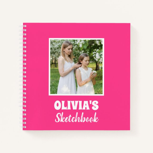 Cuaderno Cute Personalizado Kids Photo Sketchbook (Anverso)