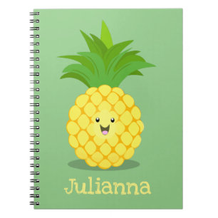 Cuaderno Cute pineapple cartoon illustration