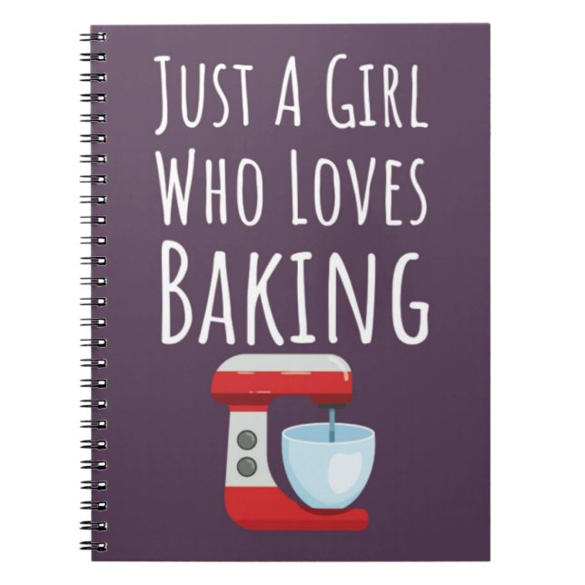 Cuaderno Cute Pink Baker Gifts For Baby Girls Kids Baking (Frente)