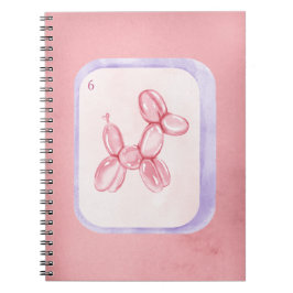 Cuaderno Cute Pink Balloon Dog Minimalist aesthetic