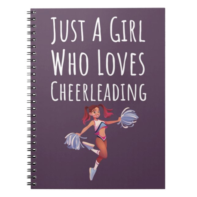 Cuaderno Cute Pink Cheerleading Gifts For Baby Girls Kids (Frente)